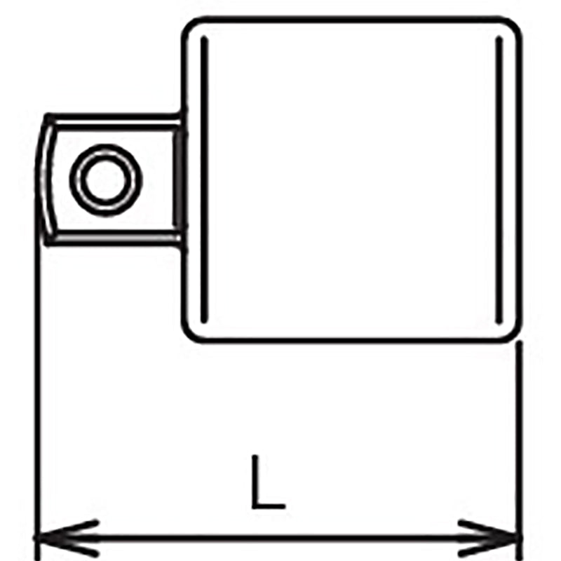 3/8 Sq. Dr. Adaptor  1/4 Square Length 24mm