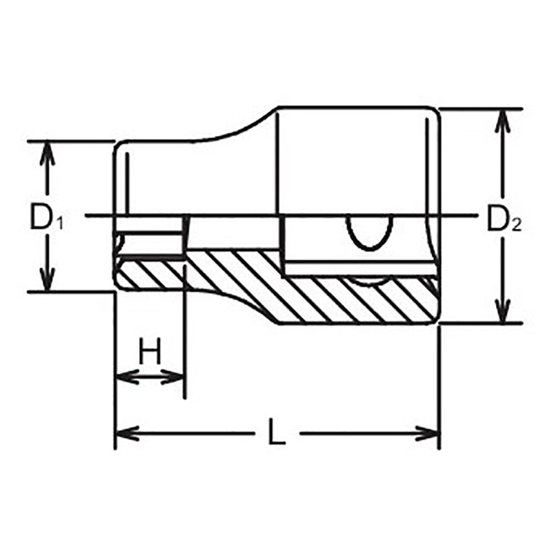 3/8 Sq. Dr. LHS Socket  10S