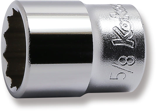 3/8 Sq. Dr. 12 Point SAE Chrome Socket in 5/8"