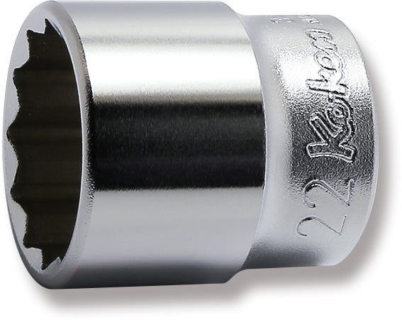 3/8 Sq. Dr. Socket  22mm 12 point Length 32mm