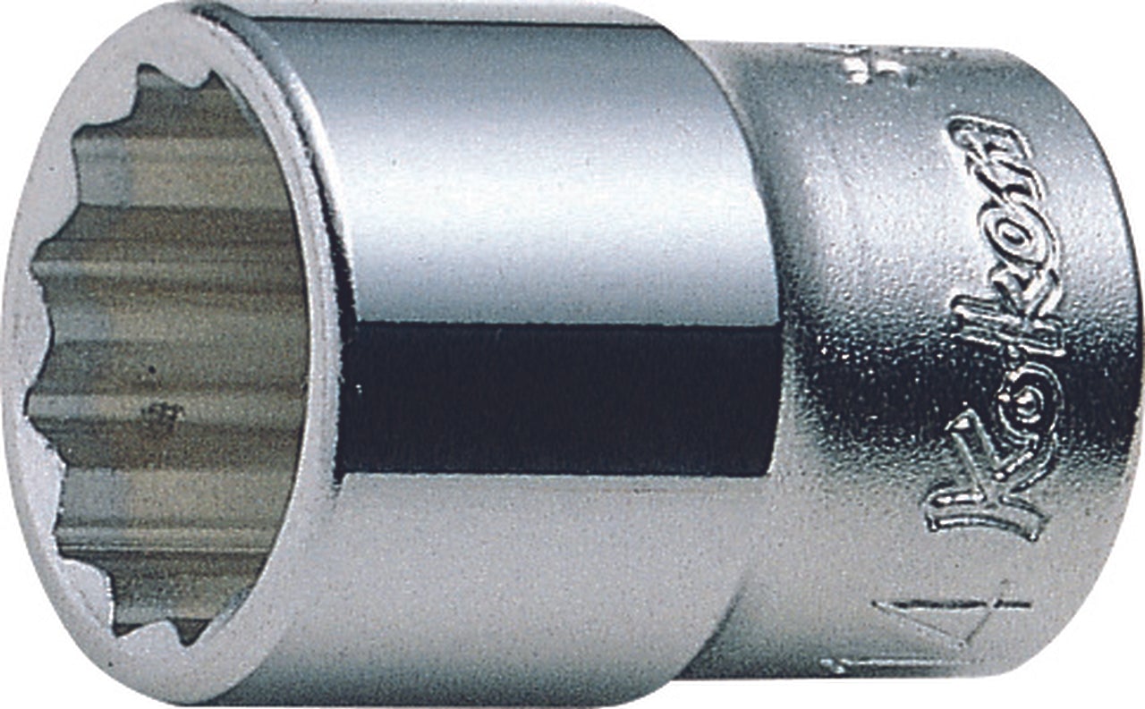 3/8 Sq. Dr. 12 Point SAE Chrome Socket in 3/16"