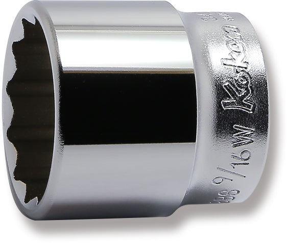 3/8 Sq. Dr. Socket Whitworth 9/16 12 point Length 35mm