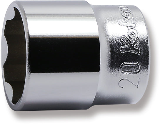 3/8 Sq. Dr. Socket  20mm Surface Length 31mm