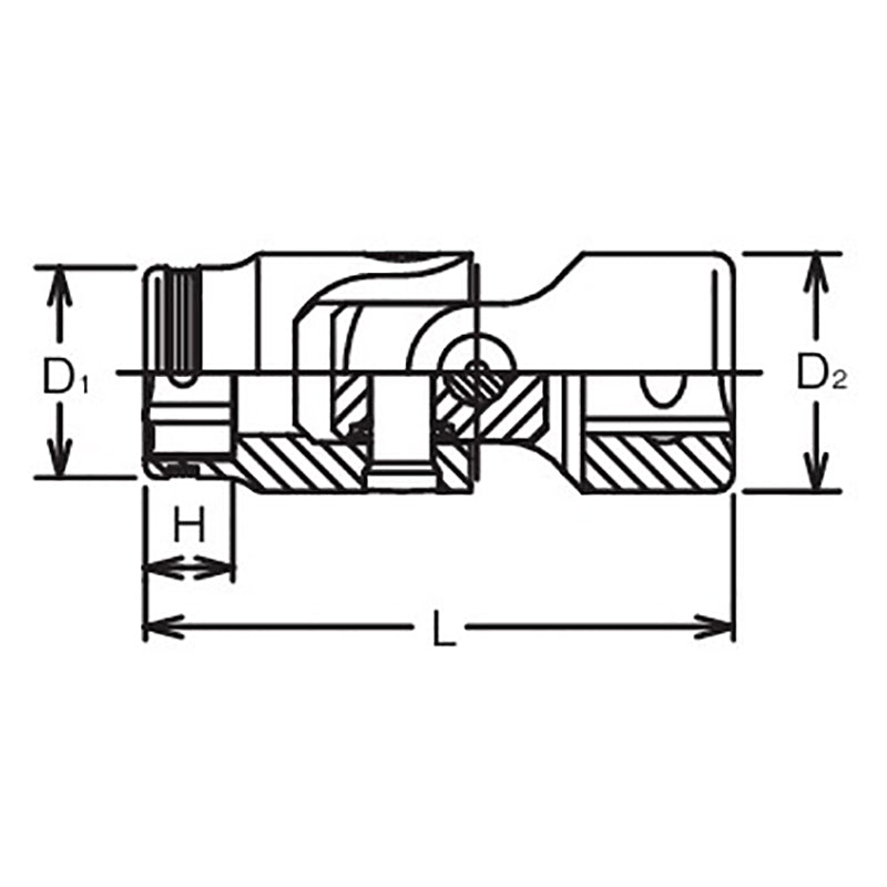 3/8 Sq. Dr. Universal NUT GRIP® Socket - 8mm