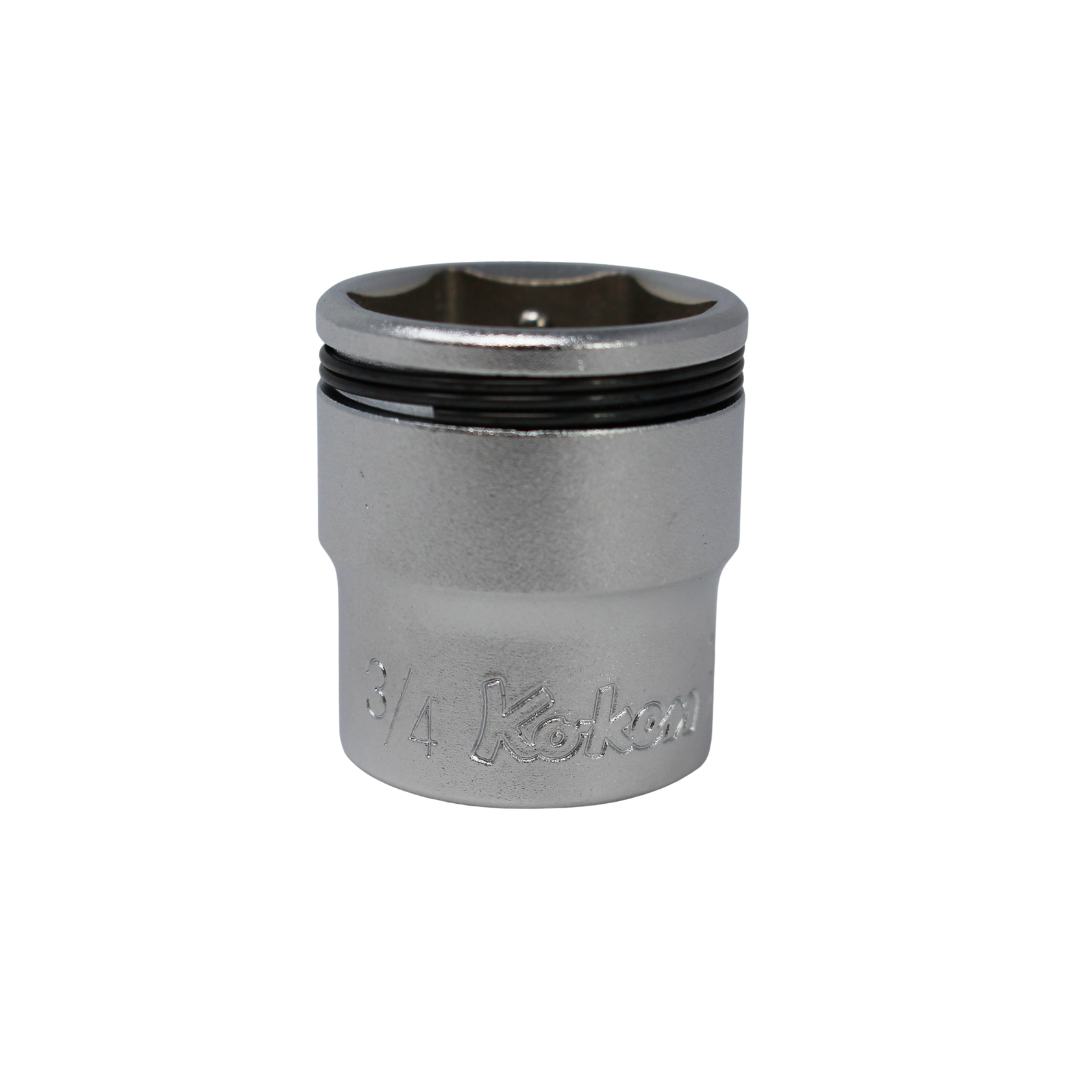 3/8 Sq. Dr. SAE Nut Grip Chrome Socket in 3/4