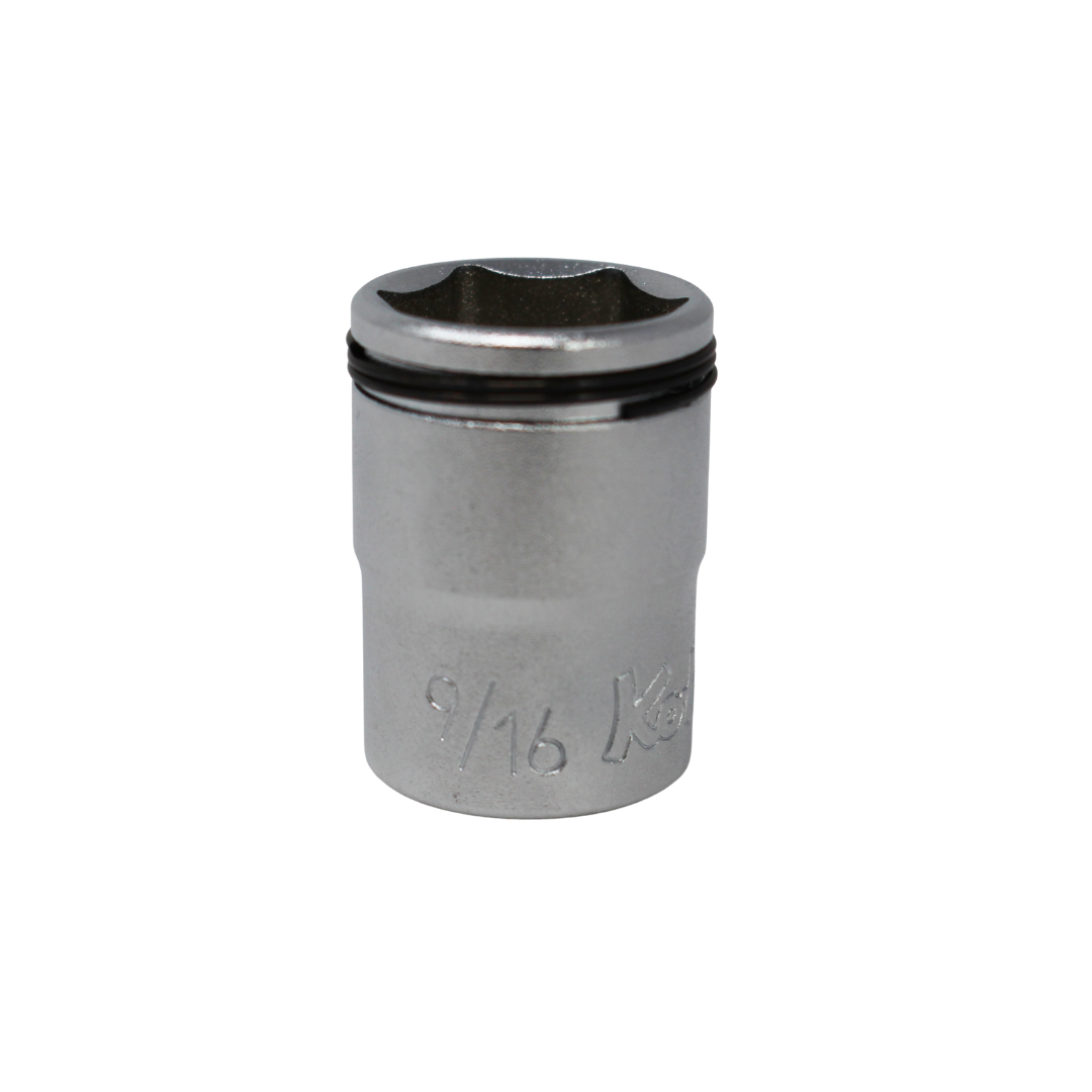 3/8 Sq. Dr. SAE Nut Grip Chrome Socket in 9/16