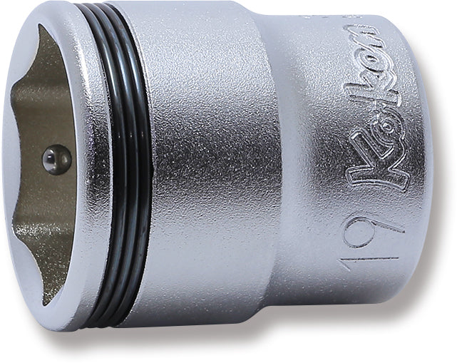 3/8 Sq. Dr. Socket  19mm Nut Grip Length 29mm