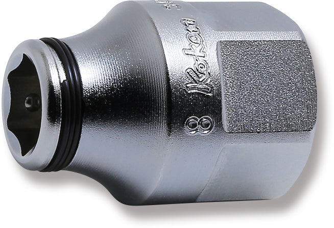 3/8 Sq. Dr. Socket  8mm Nut Grip Length 26mm Outer Hex 17mm