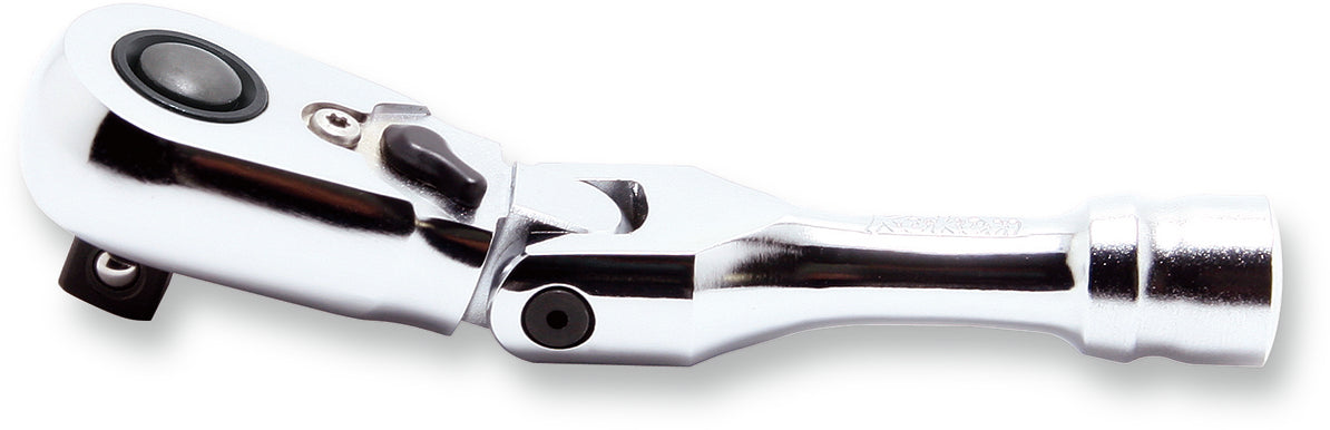 3/8" Sq.Dr. Ratchet Handle 72 teeth Short, Flexible Head Length 100mm Quick Release Z-series