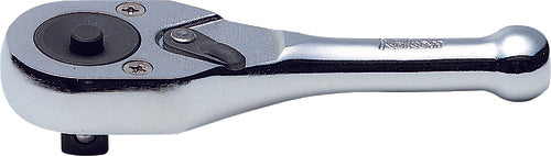 Clé à cliquet 3/8" à 24 dents, poignée courte 110 mm, bouton-poussoir 