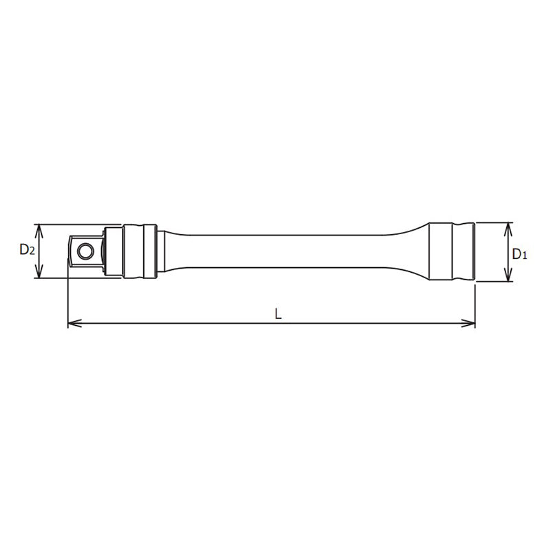 3/8 Sq. Dr. Locking Z-Series Extension Bar  3/8 Square Length 125mm