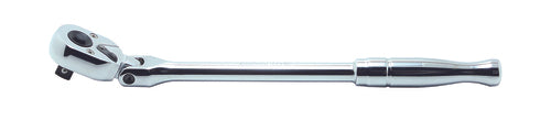 Clé à cliquet 3/8" à 24 dents, tête flexible, longueur 265 mm, poignée polie 