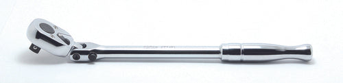 Clé à cliquet 3/8" à 24 dents, tête flexible, longueur 175 mm, poignée polie 