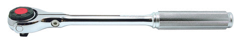 Clé à cliquet pivotante 3/8" à 45 dents - Poignée métallique dentelée 