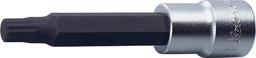 Douille à embout carré 1/2 pouce, 10 mm, double hexagone, longueur 120 mm, pour vis de culasse 