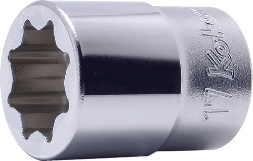 1/2 Sq. Dr. Socket  17mm Double Square Length 40mm For Lubrication service