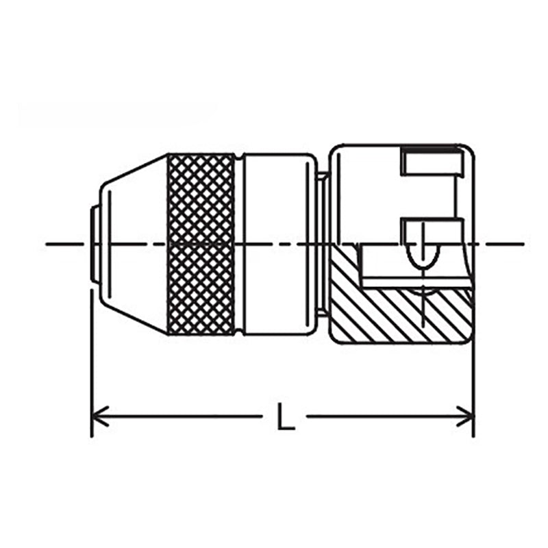 Porte-taraud réglable 1/2 Sq. Dr. Min. 5,5 mm Max. 1,2 mm Longueur 69 mm