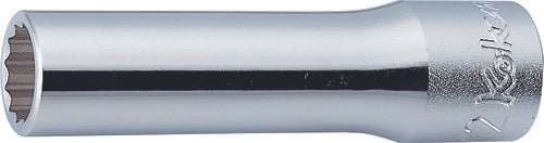 Douille carrée 1/2 pouce (12 pans), longueur 77 mm 