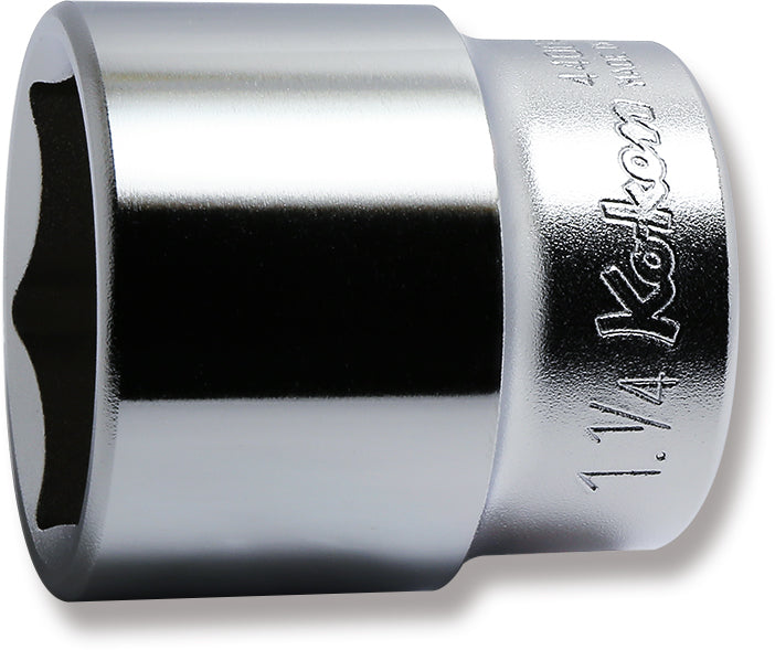 1/2 Sq. Dr. Chrome SAE 6 Point Socket  1.1/4"