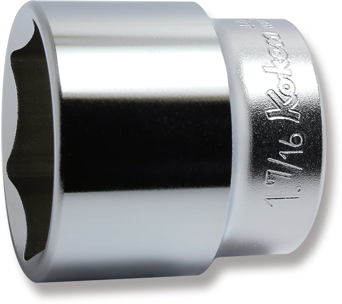 Douille chromée SAE 6 pans 1/2" 