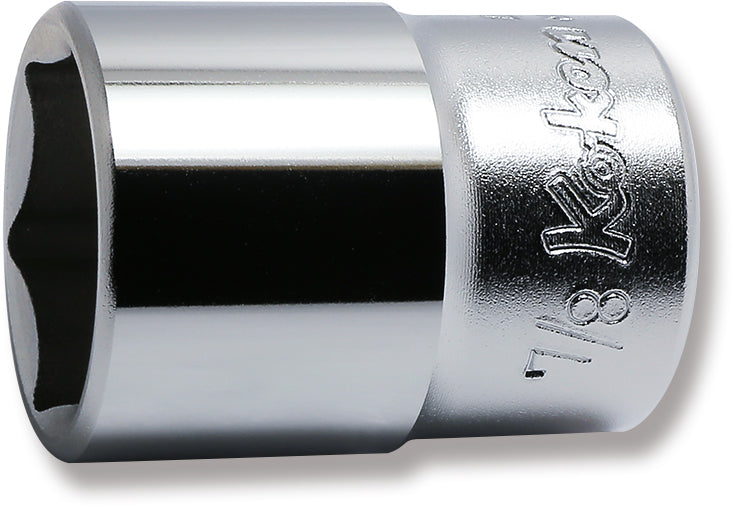 1/2 Sq. Dr. Chrome SAE 6 Point Socket  7/8"