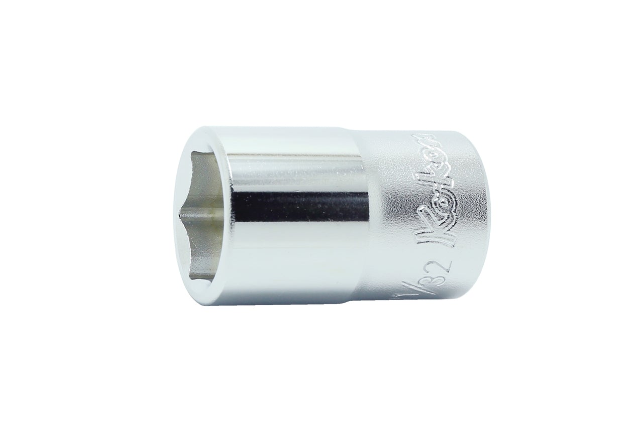 1/2 Sq. Dr. Chrome SAE 6 Point Socket  1"