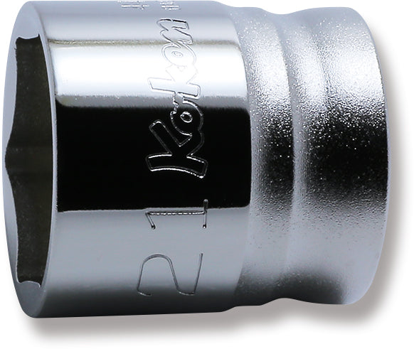 1/2 Sq. Dr. Chrome Z-Series 6 Point Metric Socket  21mm