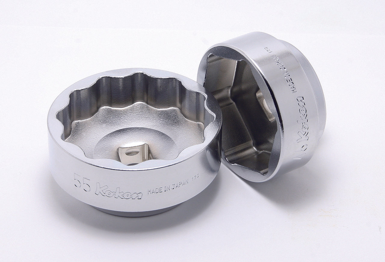 Douille métrique chromée 6 pans 1/2" (41 mm) pour écrou de roue arrière de moto 