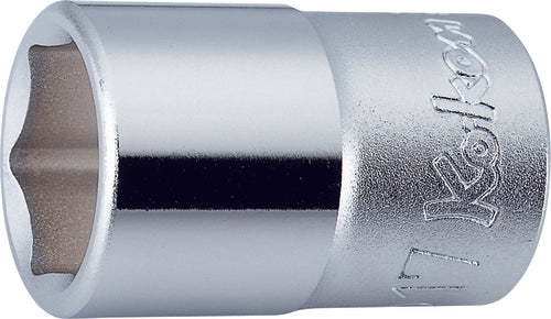 1/2 Sq. Dr. Chrome 6 Point Metric Socket  18mm