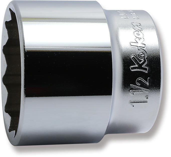 Douille chromée SAE 12 pans 1/2" 