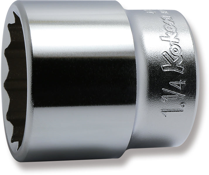 Douille chromée SAE 12 pans 1/2" 
