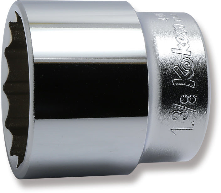 Douille chromée SAE 12 pans 1/2" 
