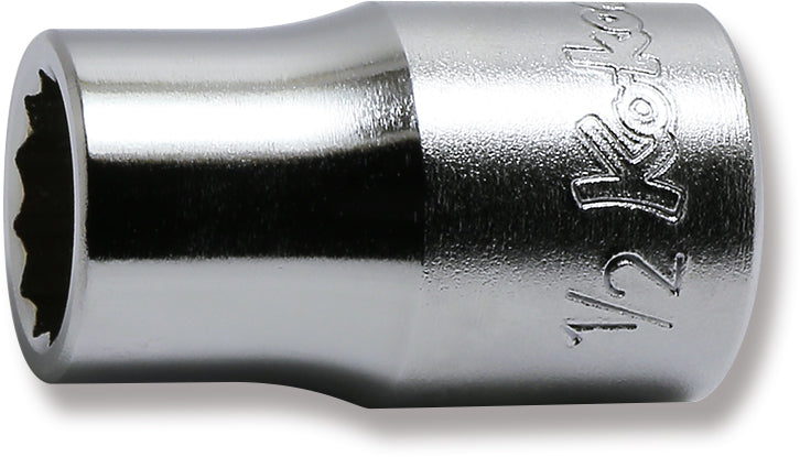1/2 Sq. Dr. Chrome SAE 12 Point Socket  1/2"