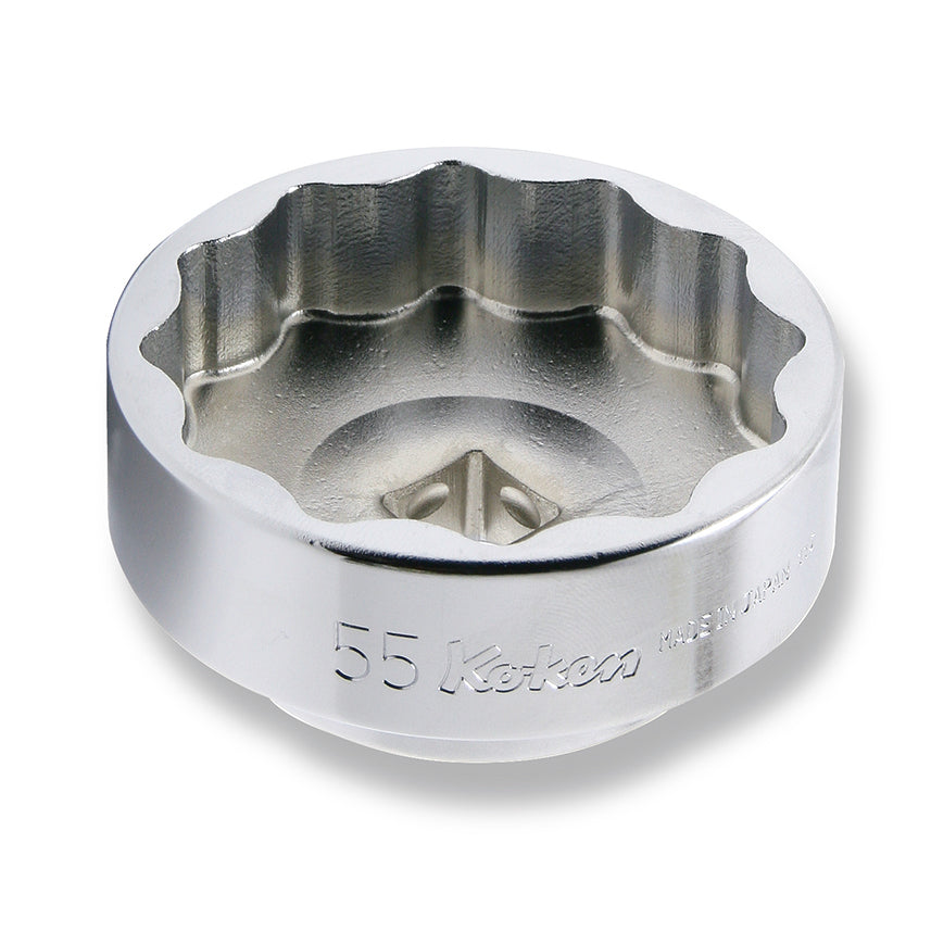 Douille carrée 1/2 pouce, 55 mm, 12 pans, longueur 31 mm, pour écrou de roue arrière de moto 