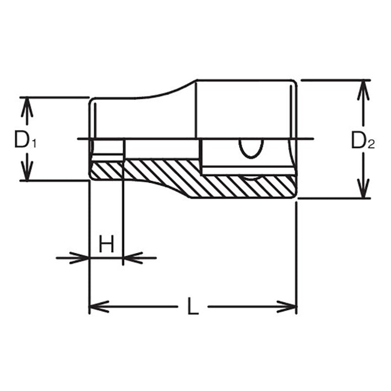 1/2 Sq. Dr. TORXplus® 10EPRL Low Profile Socket - Length 36mm