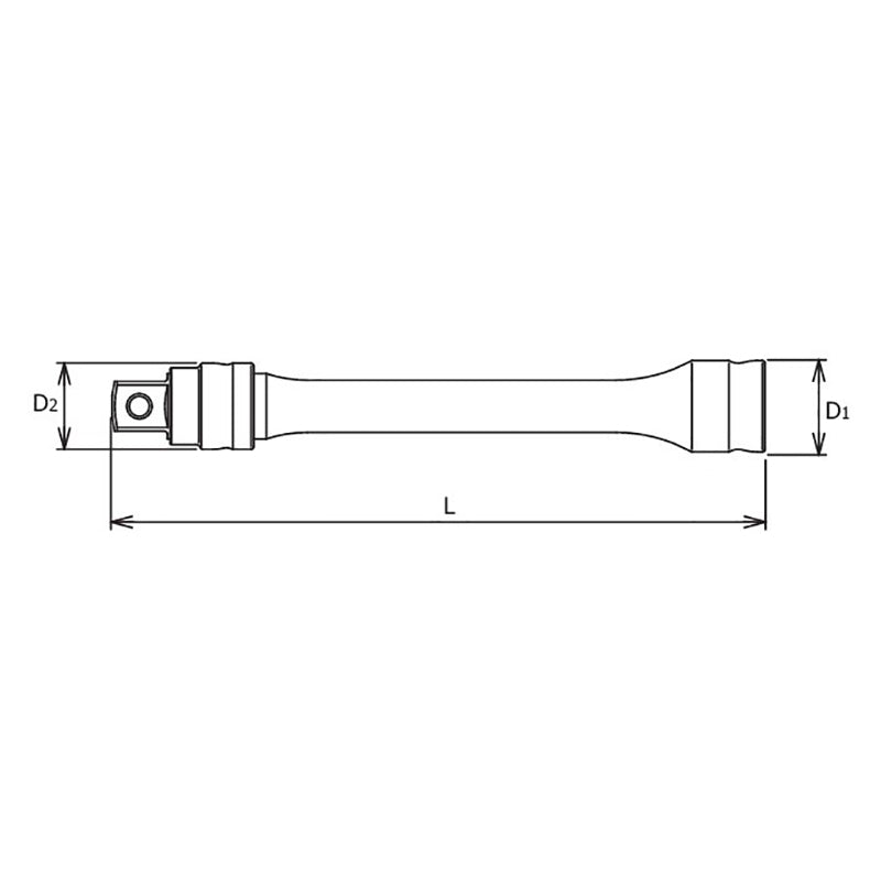 1/2 Sq. Dr. Locking Z-series Extension Bar, 250mm Length
