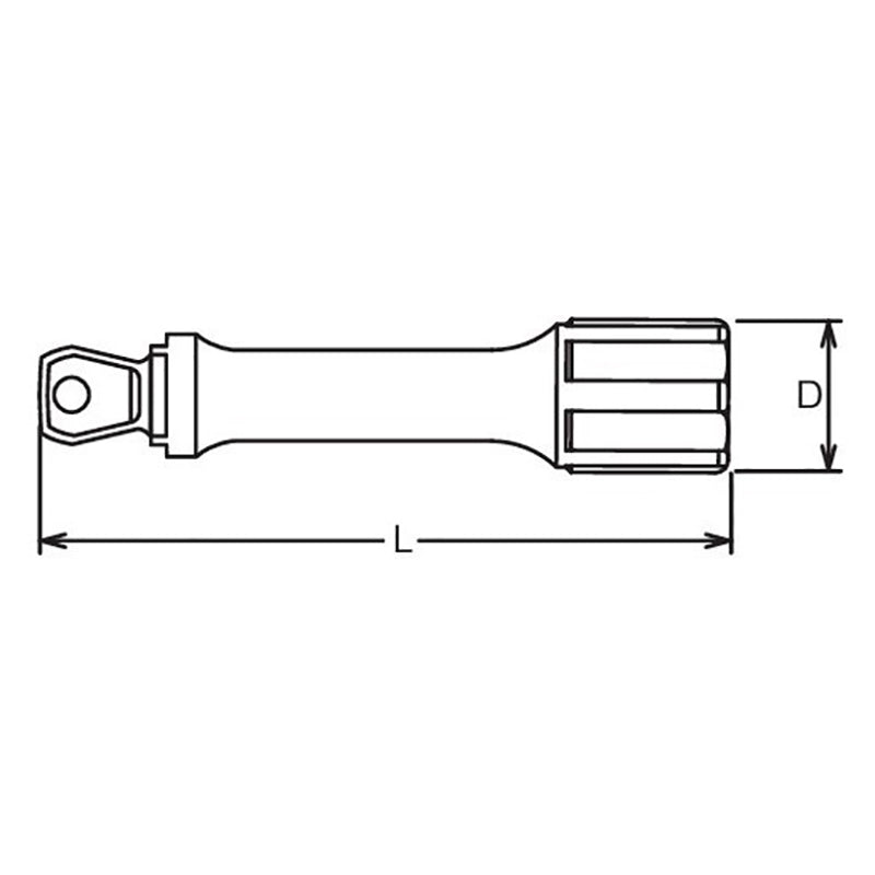 1/2 Sq. Dr. Wobble-Fix Extension Bar Length 300mm