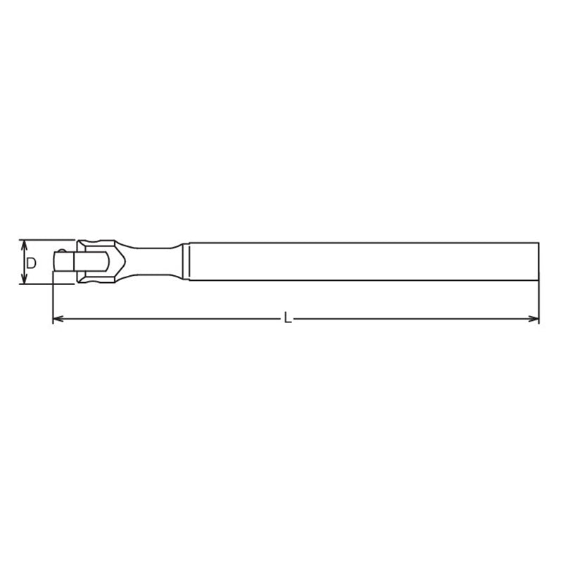 1 Sq. Dr. Hinge Head    Length 200mm
