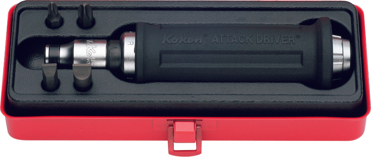 1/2 Sq. Dr. Attack Driver Set Rubber Grip 6 pieces — Ko-ken Canada