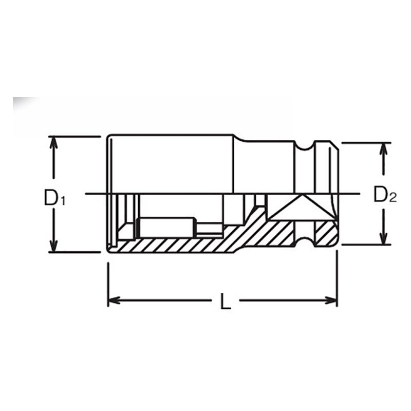 1/2 Sq. Dr. Stud Puller  13mm  75mm