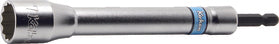 Douille longue hexagonale 1/4" (17 mm, 12 pans, 165 mm) 