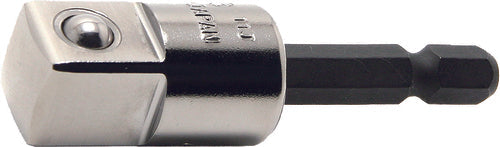 Adaptateur hexagonal 1/4" pour filetage carré 1/2" 60 mm 