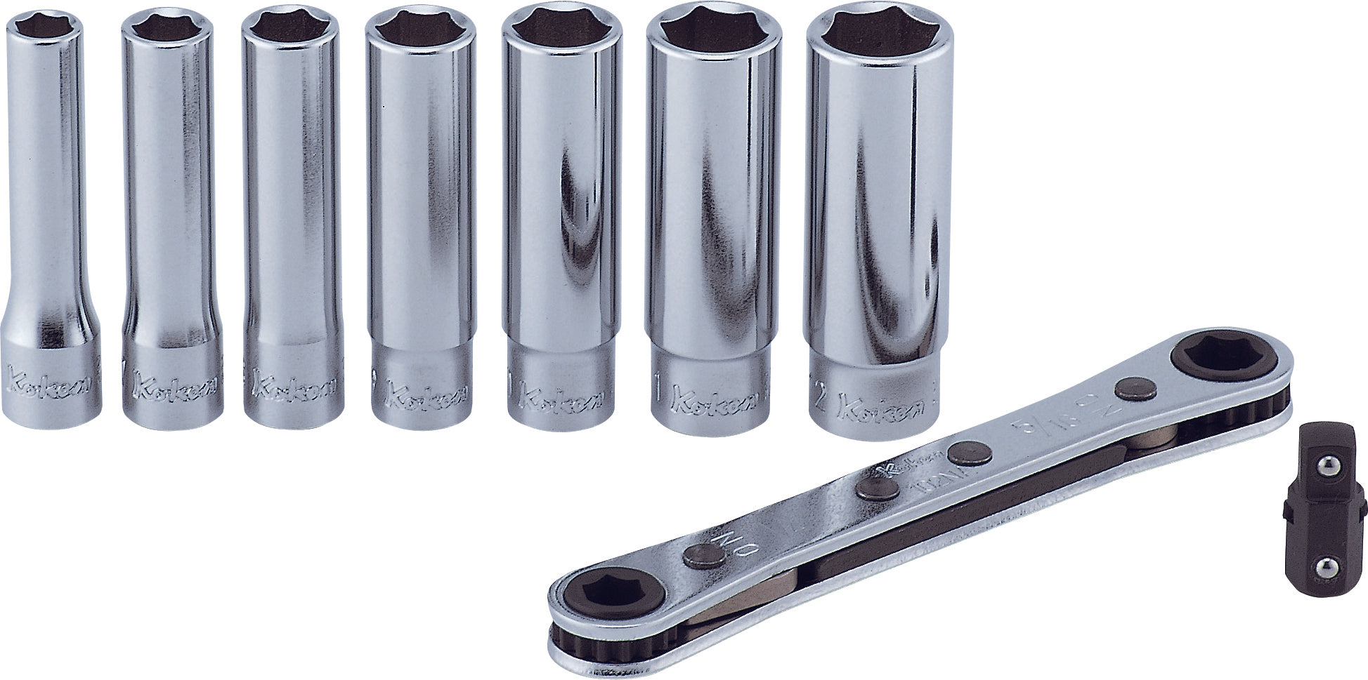 1/4" Sq. Dr. 9 Piece 6-Point Metric Socket Set  6-12mm