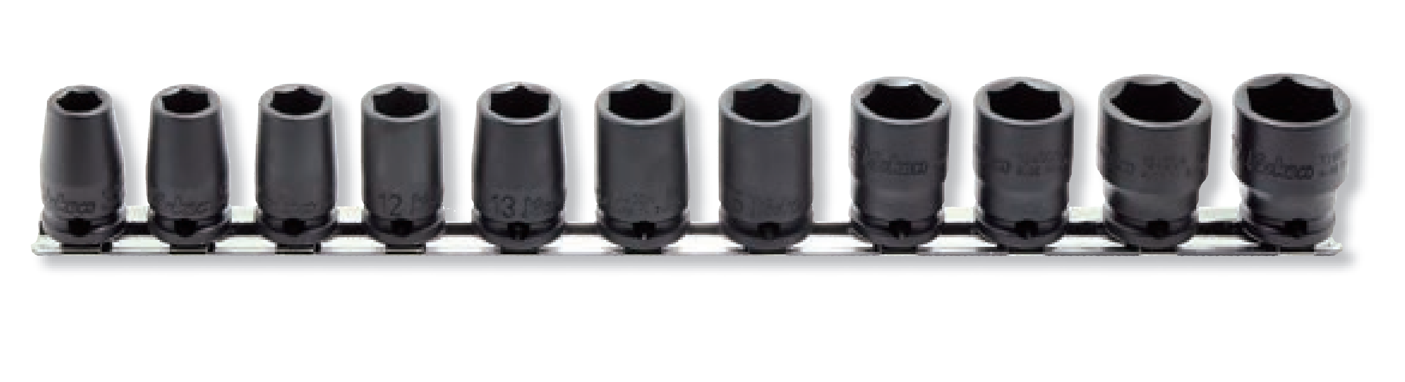 3/8 Sq. Dr. 11 Piece Metric Impact 6 point Socket Set 8-19mm