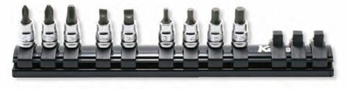 Coffret de douilles à embouts carrés 1/4" PH, SL, HEX série Z, 9 pièces