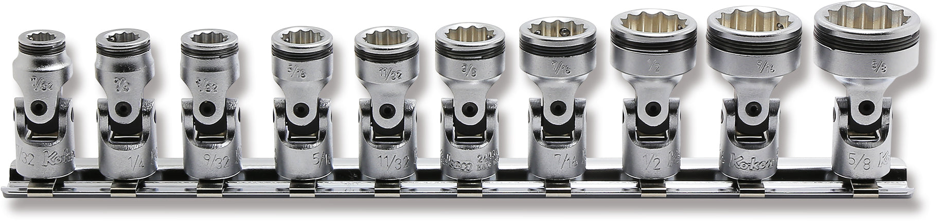 1/4" Sq. Drive SAE Universal 12-Point NUT GRIP® Socket Set