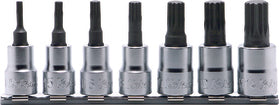 7 Piece 3/8 Sq. Dr. Triple Square (XZN) Bit Socket Set M4-M14
