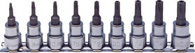 3/8 Sq. Dr. 9 Piece Tamper-Resistant TORX® Bit Socket set T10H-T50H
