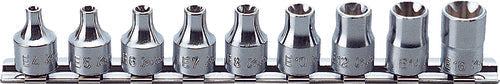 Jeu de 9 douilles TORX® 3/8 po² E4-E16 