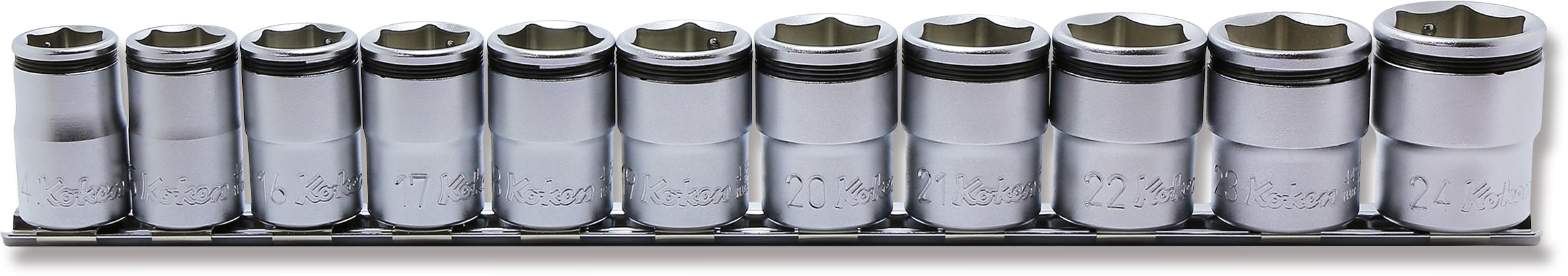 1/2 Sq. Dr. NUT GRIP® Socket Set, - 11 Pieces. 14-24mm - RS4450M/11